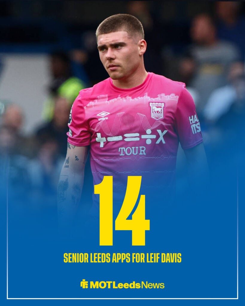 Leif Davis made 14 senior appearances for Leeds