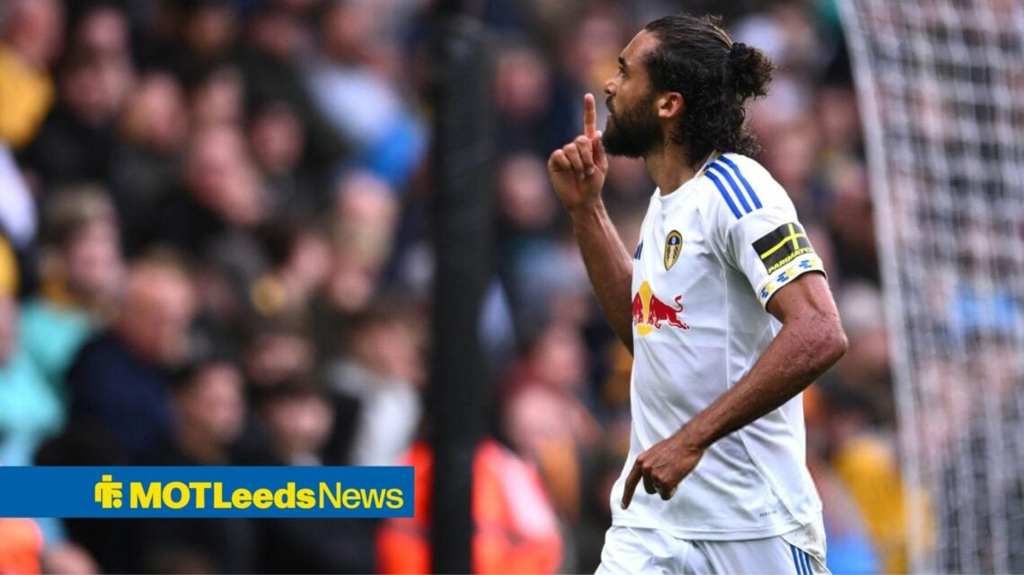 Dominic Calvert-Lewin scores against Wolves for Leeds