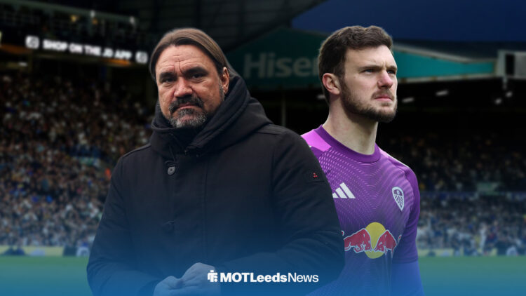 Daniel Farke and Lucas Perri stood alongside each other.