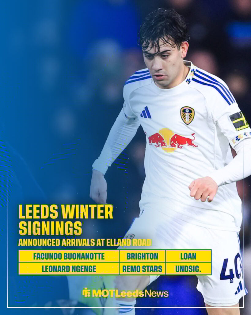 Facundo Buonanotte and Leonard Ngenge have been Leeds' winter signings in 2026