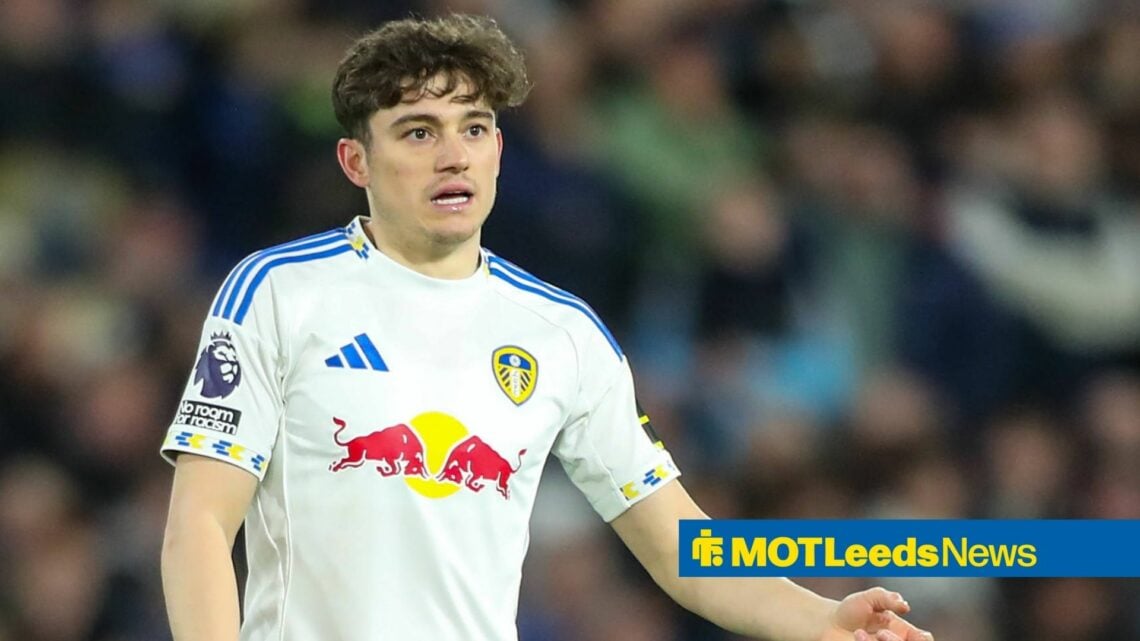Dan James playing for Leeds vs Sunderland at Elland Road