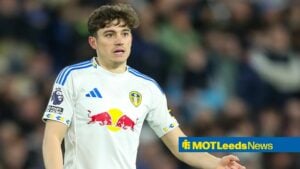 Dan James playing for Leeds vs Sunderland at Elland Road