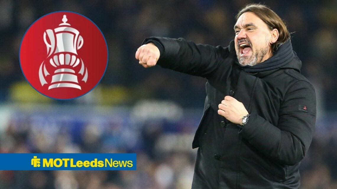 Leeds United v Fulham - Premier League Daniel Farke of Leeds United celebrates during the Premier League match between Leeds United and Fulham at E...