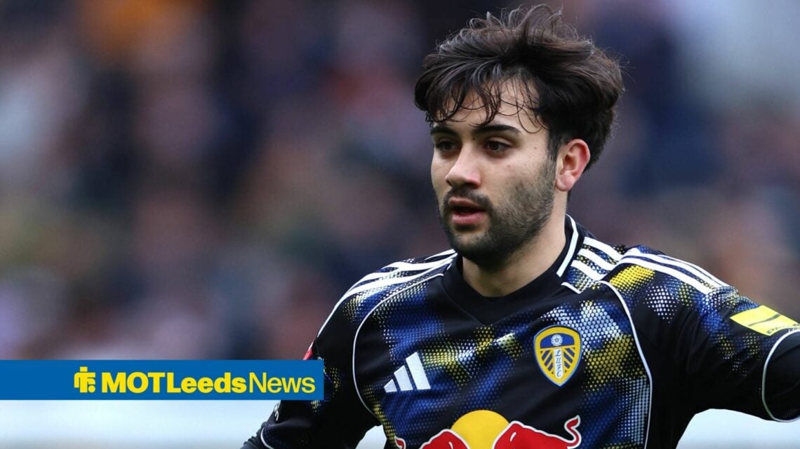 Facundo Buonanotte playing for Leeds vs Birmingham in FA Cup