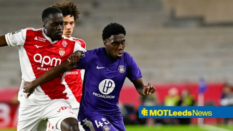 Alexis Vossah playing for Toulouse vs Monaco