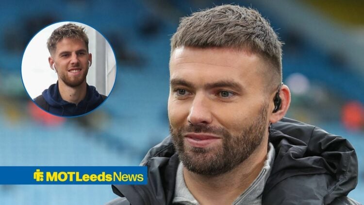 Stuart Dallas alongside a circle inset of Anton Stach.