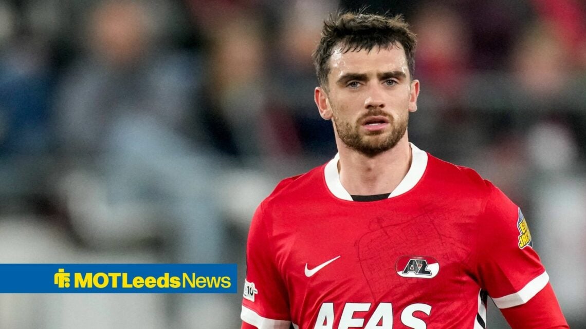 Troy Parrott playing for AZ vs Jagiellonia Bialystok