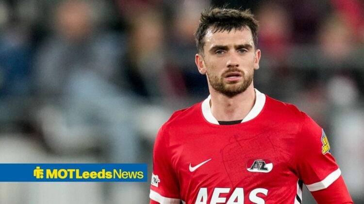 Troy Parrott playing for AZ vs Jagiellonia Bialystok