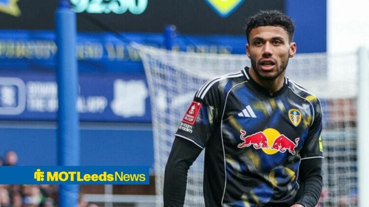James Justin playing for Leeds in the FA Cup