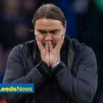 Daniel Farke looking upset on the touchline