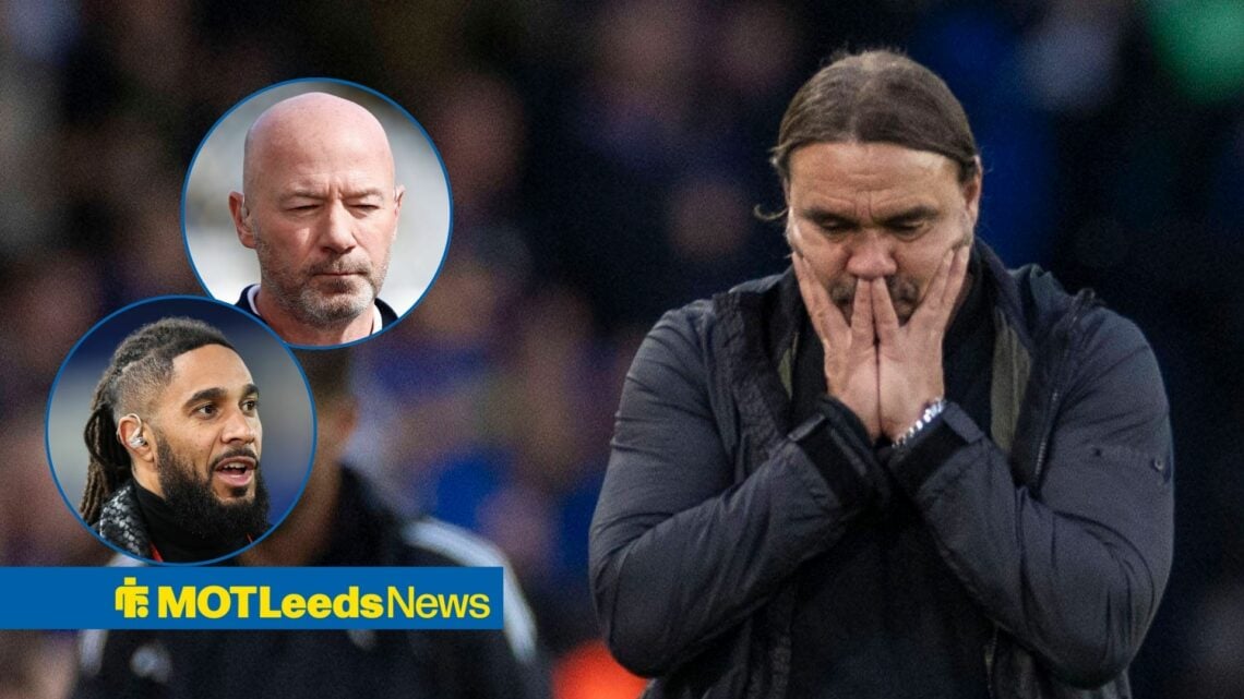 Alan Shearer and Ashley Williams (inset), with a distraught-looking Daniel Farke