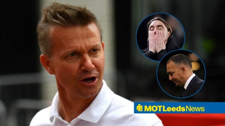 Jesse Marsch, with an exasperated Daniel Farke and Paraag Marathe (inset)