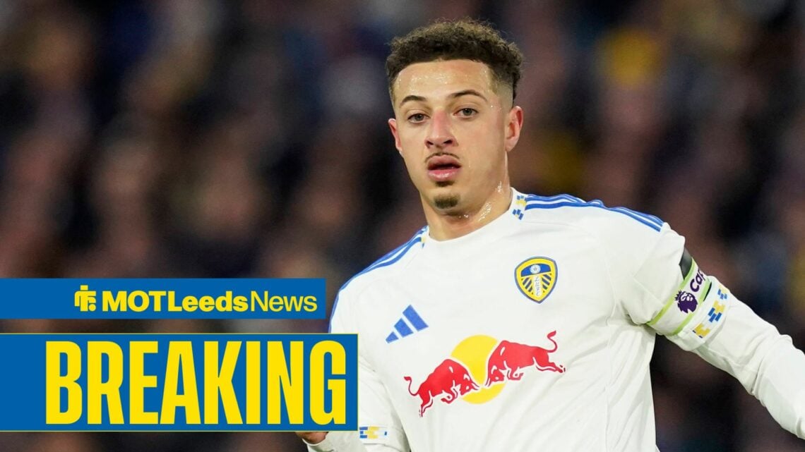 Ethan Ampadu in action for Leeds United