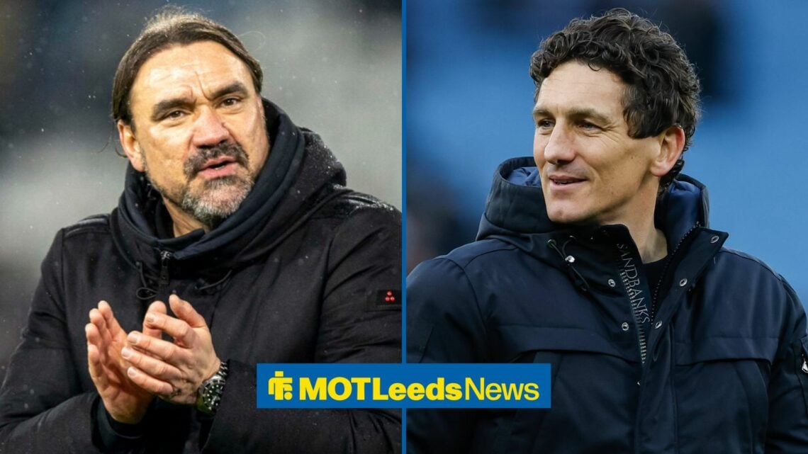 Daniel Farke and Keith Andrews stood alongside each other.
