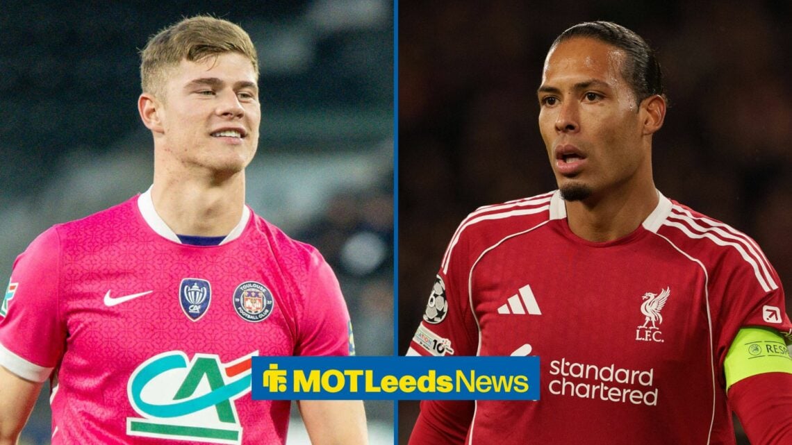 Charlie Cresswell in action for Toulouse alongside Virgil van Dijk