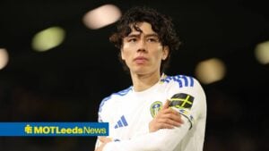 Ao Tanaka in a Leeds shirt