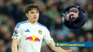 Daniel James Of Leeds United during the Leeds United v Sunderland Premier League match, Daniel Farke manager of Leeds United during the Birmingham City vs Leeds United fourth round FA Cup match.