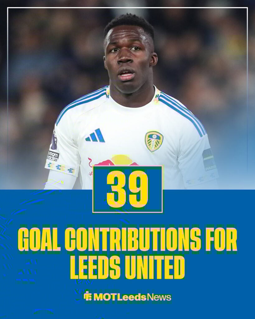 Gnonto goals and assist for Leeds United