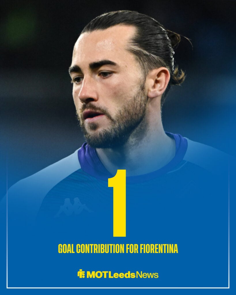 Leeds United loanee Jack Harrison for Fiorentina