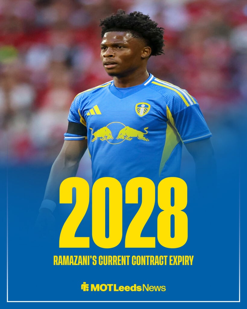 Leeds United forward Largie Ramazani 17 during the Manchester United FC v Leeds United FC Pre-Season Friendly match.