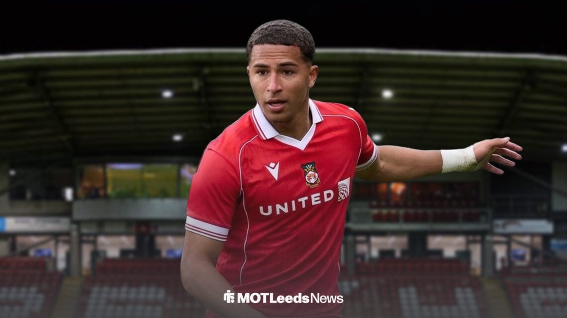 Mateo Joseph in a Wrexham shirt