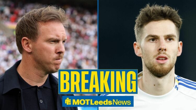 Julian Nagelsmann looking towards Anton Stach