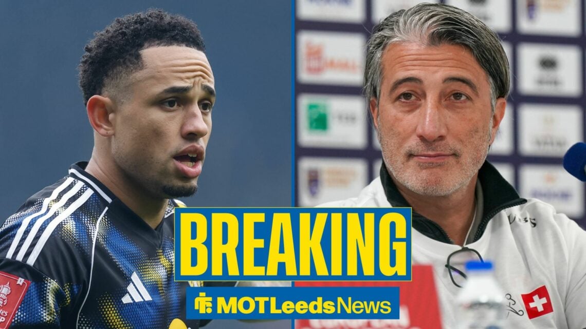 Noah Okafor and Murat Yakin pictured side by side