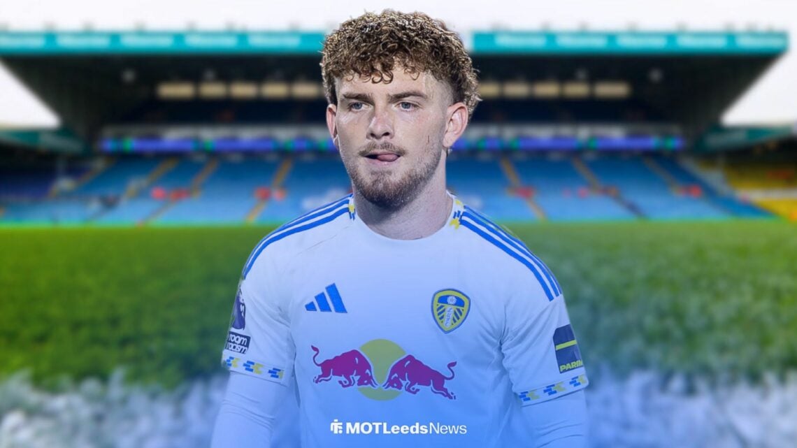 Harvey Elliott in a Leeds shirt