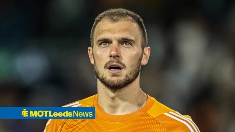 Lucas Perri in action for Leeds United