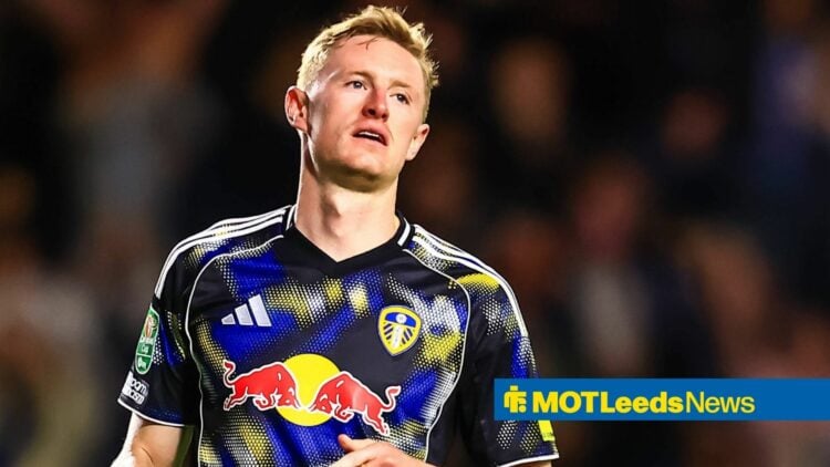 Sean Longstaff playing for Leeds United
