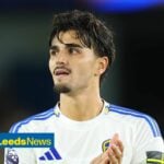 Pascal Struijk applauds Leeds fans after a game