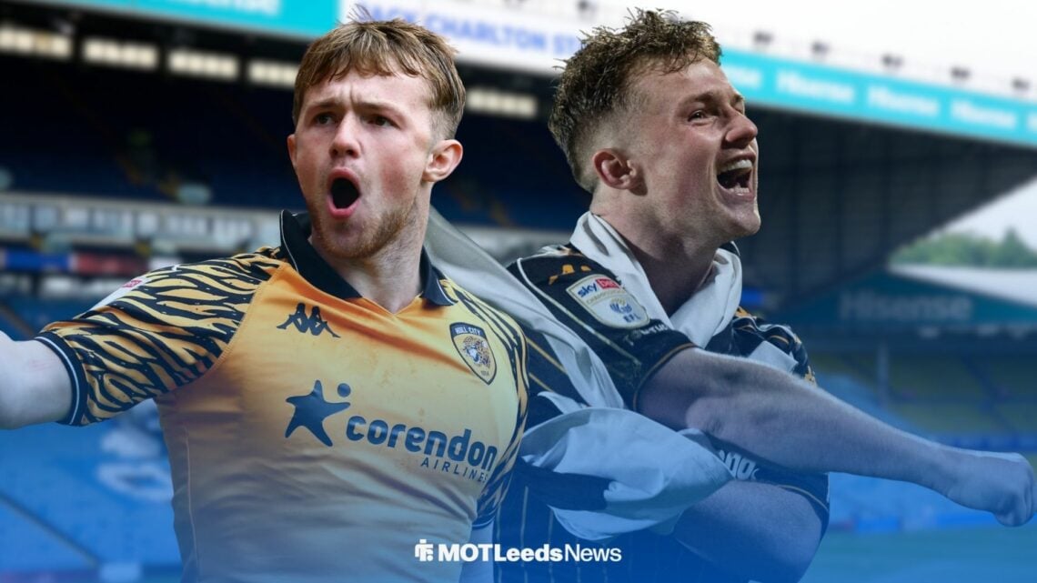 Joe Gelhardt celebrating for Hull City