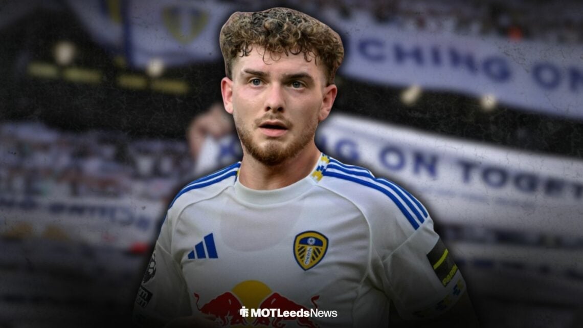 Harvey Elliott in a Leeds United shirt
