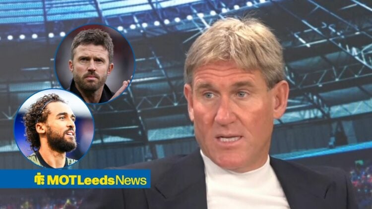 Dominic Calvert-Lewin and Michael Carrick (inset), next to Simon Jordan