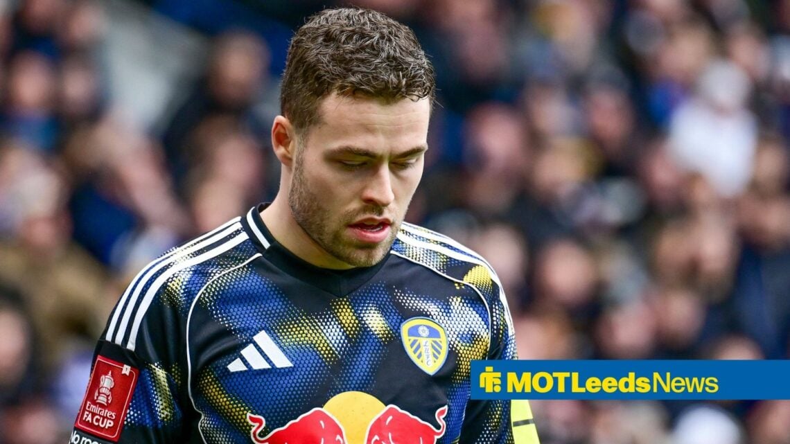 Leeds United defender Gabriel Gudmundsson (3) during the FA Cup match between Birmingham City and Leeds United at St Andrew s @ Knighthead Park