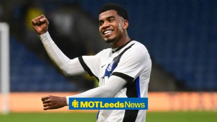 Jhon Solis celebrating for Birmingham City