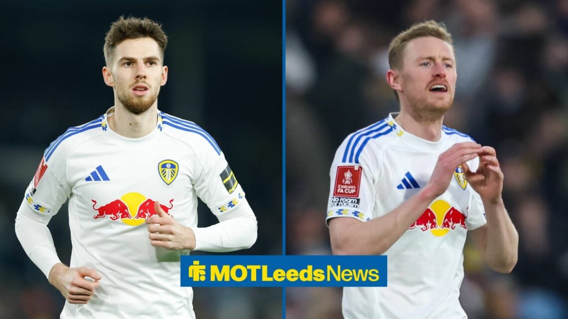 Anton Stach and Sean Longstaff at Leeds