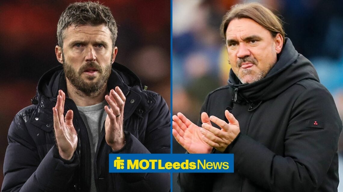 Leeds United FC v AFC Bournemouth, Premier League Daniel Farke Manager Of Leeds United applauds the fans during the Leeds United FC v AFC Bournemou...