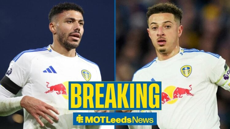 Leeds United duo, James Justin and Ethan Ampadu.