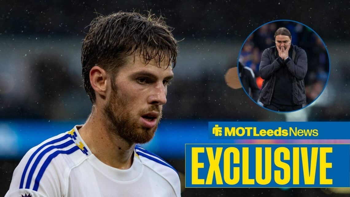 Anton Stach Of Leeds United during the Leeds United FC v Newcastle United FC English Premier League match, Daniel Farke is present during the Premi...