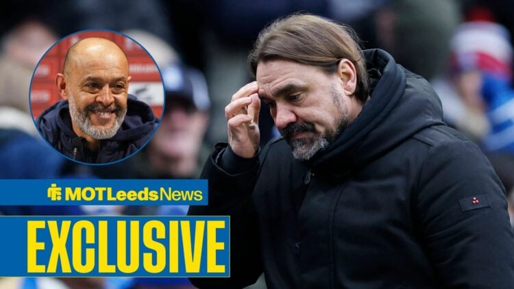 Daniel Farke manager of Leeds United during the Birmingham City vs Leeds United fourth round FA Cup match at St Andrews, Nuno Espirito Santo smiles...