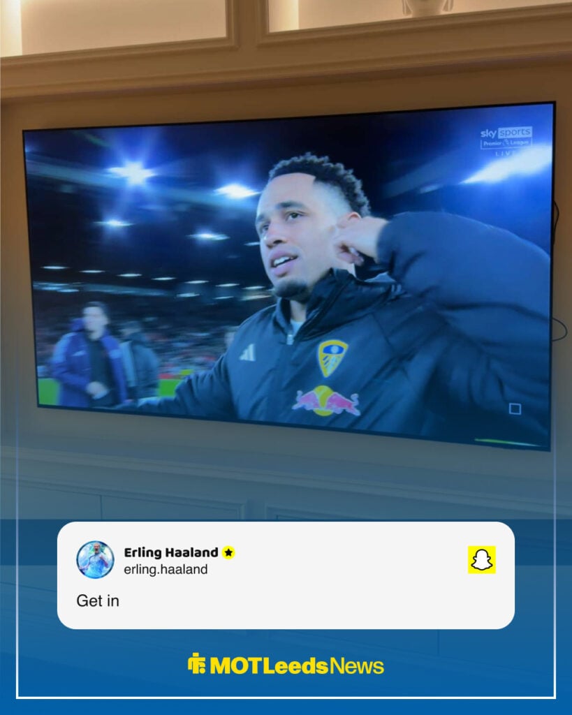 Erling Haaland Leeds United vs Manchester United