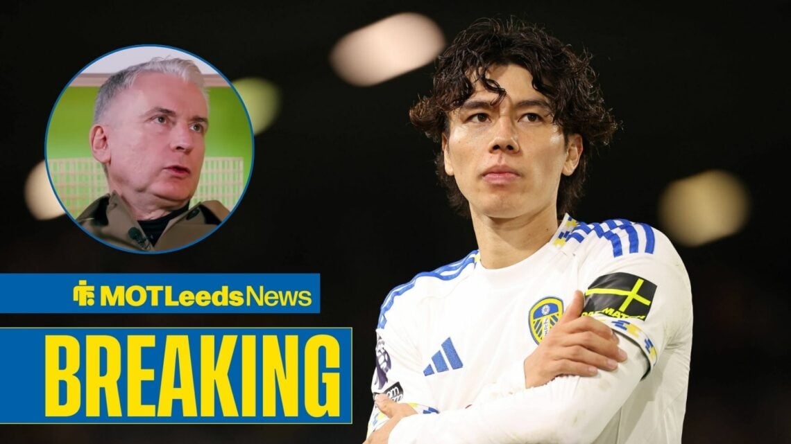 Alan Smith, football commentator looking at Leeds United star Ao Tanaka.