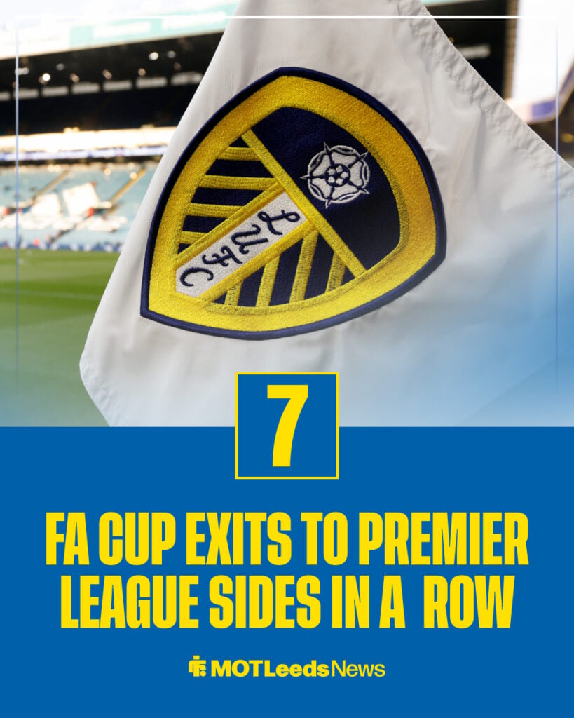 Leeds FA Cup record vs Premier League teams