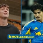 Ladislav Krejci on signing day for Wolves, Pascal Struijk Of Leeds United during the Newcastle United Premier League match.