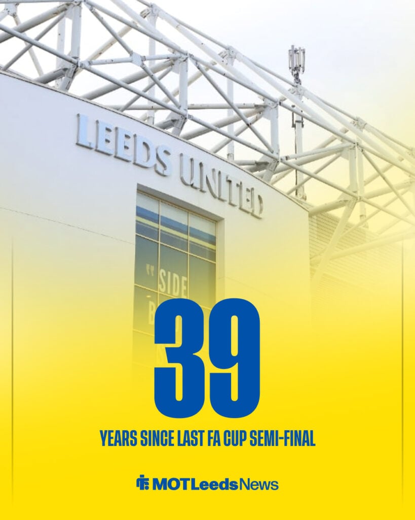 Leeds years since FA cup semi-final