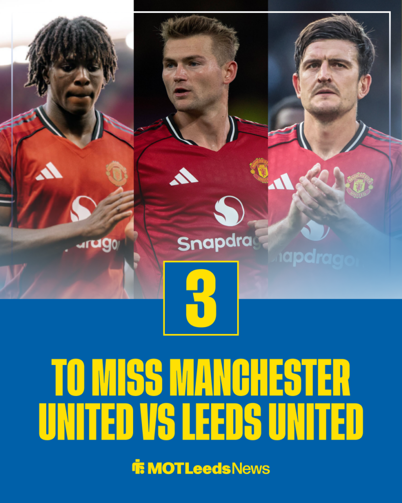 Manchester United injuries vs Leeds United