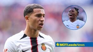 Mateo Joseph of RCD Mallorca, on loan from Leeds United, looks on during the LaLiga EA Sports match between CA Osasuna and RCD Mallorca, Largie Ramazani of Valencia CF celebrates after scoring his team s first goal during to the LaLiga EA Spots match between Valencia CF and Osasuna.