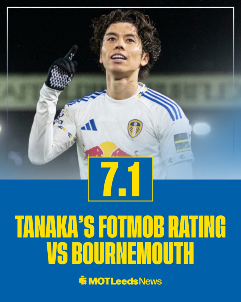 Ao Tanaka's stats for Leeds vs Bournemouth.