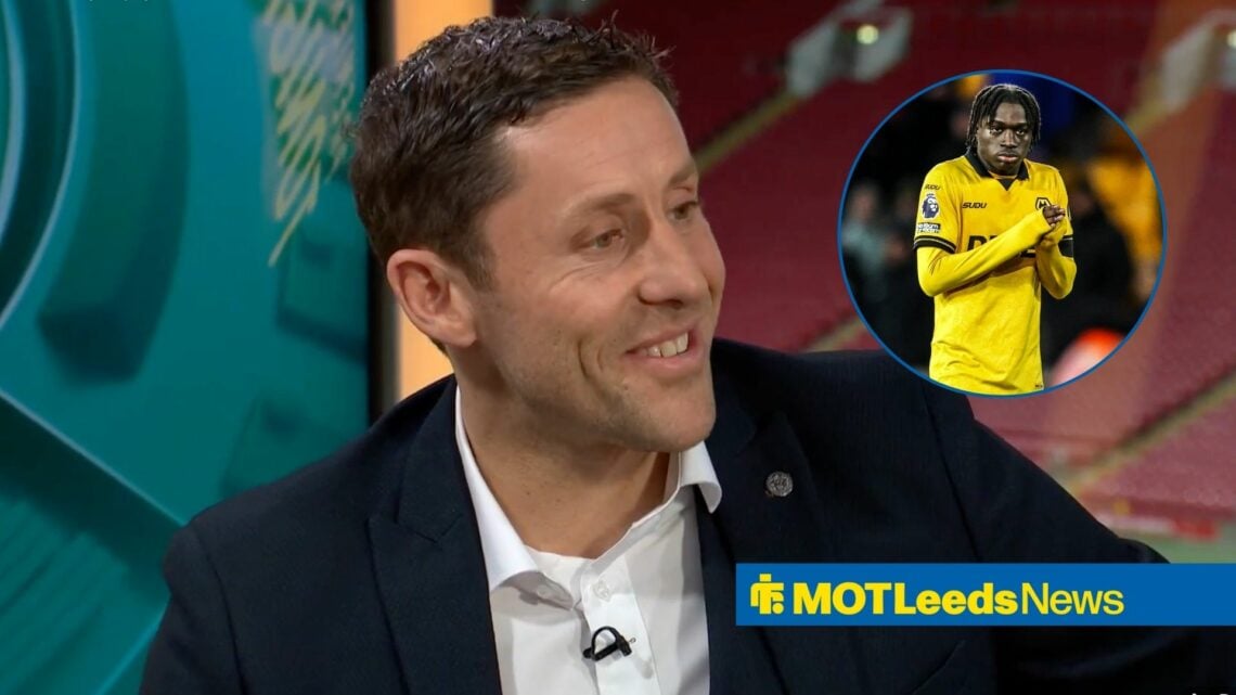 Michael Brown smiling at a circular inset of Mateus Mane.